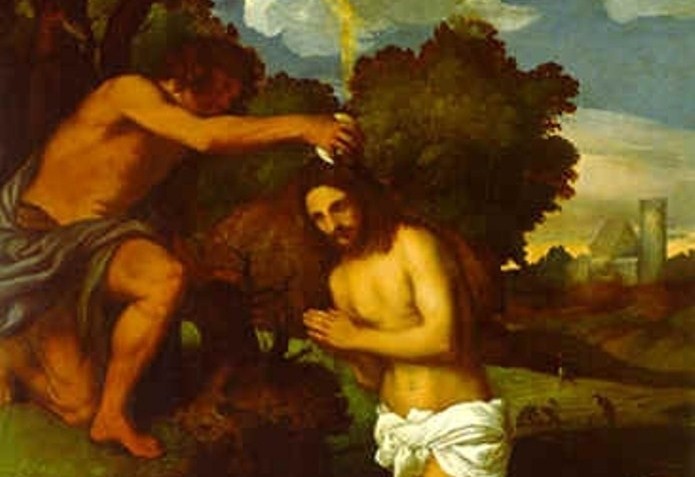 Tiziano: Jézus megkeresztelése