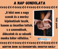 Bővebben: Márton Áron gondolata
