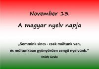 Bővebben: A magyar nyelv napja