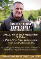 Bővebben: Ünnepi szentmise Csaba testvérrel
