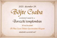 Bővebben: Meghívó Borszékra