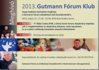 Bővebben: Gutmann Fórum Klub - Meghívó