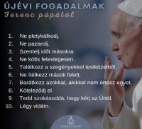 Bővebben: Újévi fogadalmak Ferenc pápától