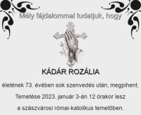 Bővebben: Meghalt Kádár Sándor atya édesanyja!