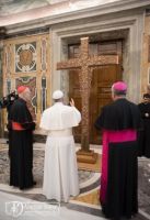 Bővebben: Megáldotta a pápa a 2020-as budapesti Nemzetközi Eucharisztikus Kongresszus missziós keresztjét